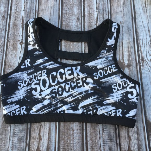 Justice girls sports bras size 36; lot of 2; soccer - Picture 2 of 11